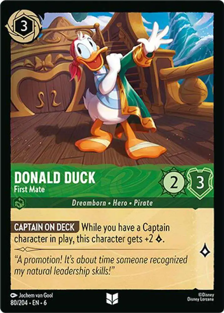 donald duck lorcana cards Lorcana - Donald Duck (First Mate) - 80/204 - Uncommon (Foil) main image 0