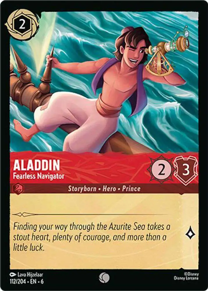 aladdin lorcana card Heroic Outlaw (Alt Art) Proxy/Orica, Common/Holo Aladdin Cost (Ink) Lorcana Card Sleeves: Shimmering Skies