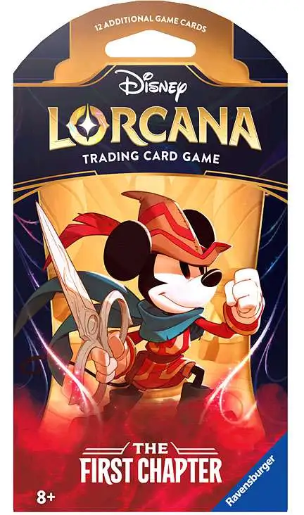 Disney Lorcana Trading Card Game The First Chapter SLEEVED Booster Pack 12  Cards Ravensburger - ToyWiz