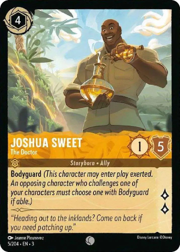 Disney Lorcana Trading Card Game Into the Inklands Common Foil Joshua Sweet - The Doctor #5