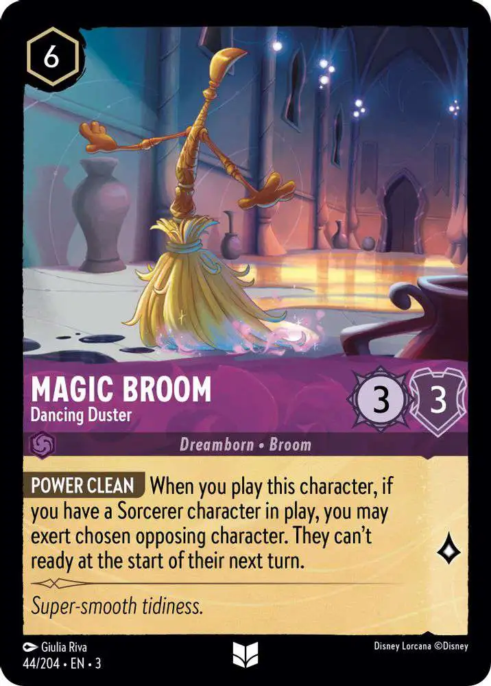 lorcana broom cards Magic - Swift Cleaner Disney Price Guide 3 Character Version Disney Lorcana Ursula's Return -
