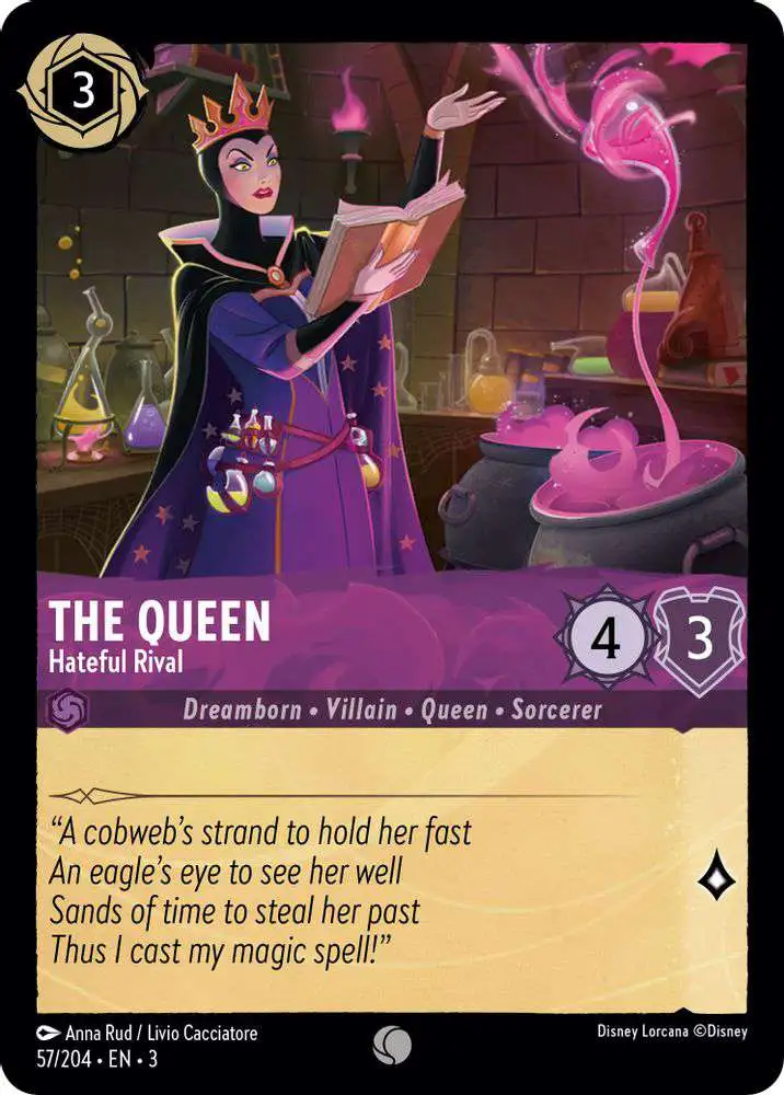 the queen lorcana card Lorcana - Ursula's Return - The Queen - Diviner (Legendary)