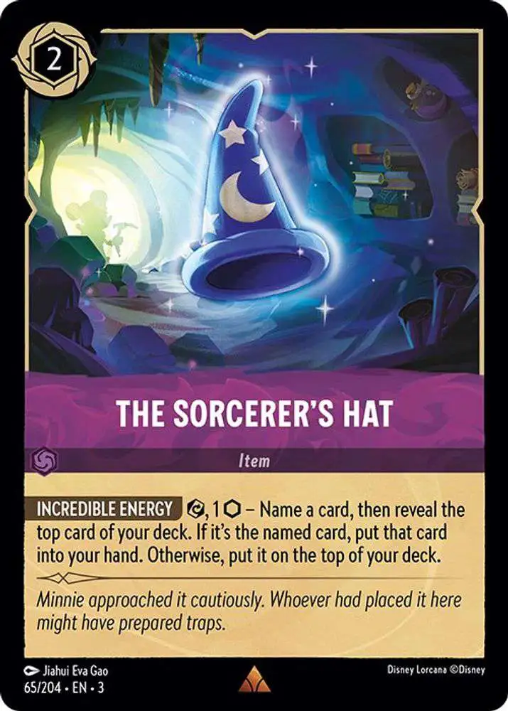 Disney Lorcana Trading Card Game Into the Inklands Single Card Rare The Sorcerers Hat 65 - ToyWiz Disney Lorcana Trading Card Game Into the Inklands Single Card Rare The Sorcerers Hat 65 - ToyWiz