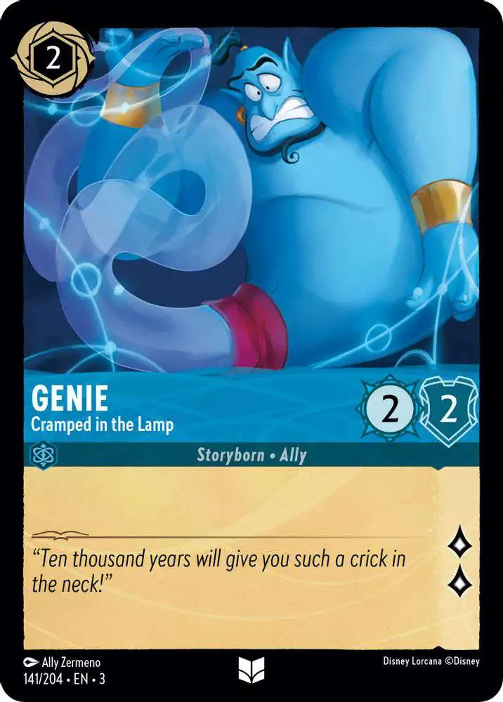 lorcana genie card Disney Lorcana: Sleeves A powerful Ursula glimmer Genie - Hard to Grasp