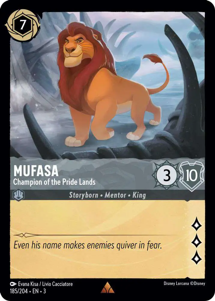 rare lion king cards Lorcana - The First Chapter - Simba - Returned (Rare) Each card is beautifully illustrated with vibrant colors and detailed designs that capture the spirit of the Lion King movie Lion King card pulled in