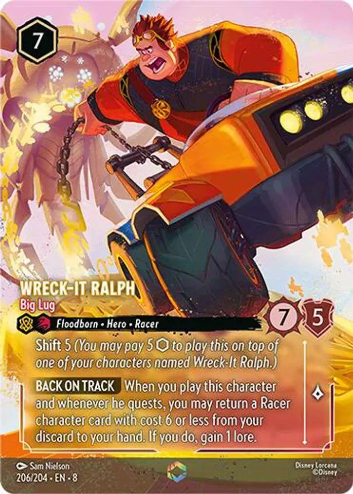 Disney Lorcana Trading Card Game Reign of Jafar Single Card Enchanted  Wreck-It Ralph - Big Lug 206 - ToyWiz