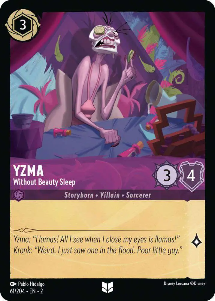 Disney Lorcana Trading Card Game Rise of the Floodborn Single Card Uncommon  Yzma - Without Beauty Sleep 61 - ToyWiz