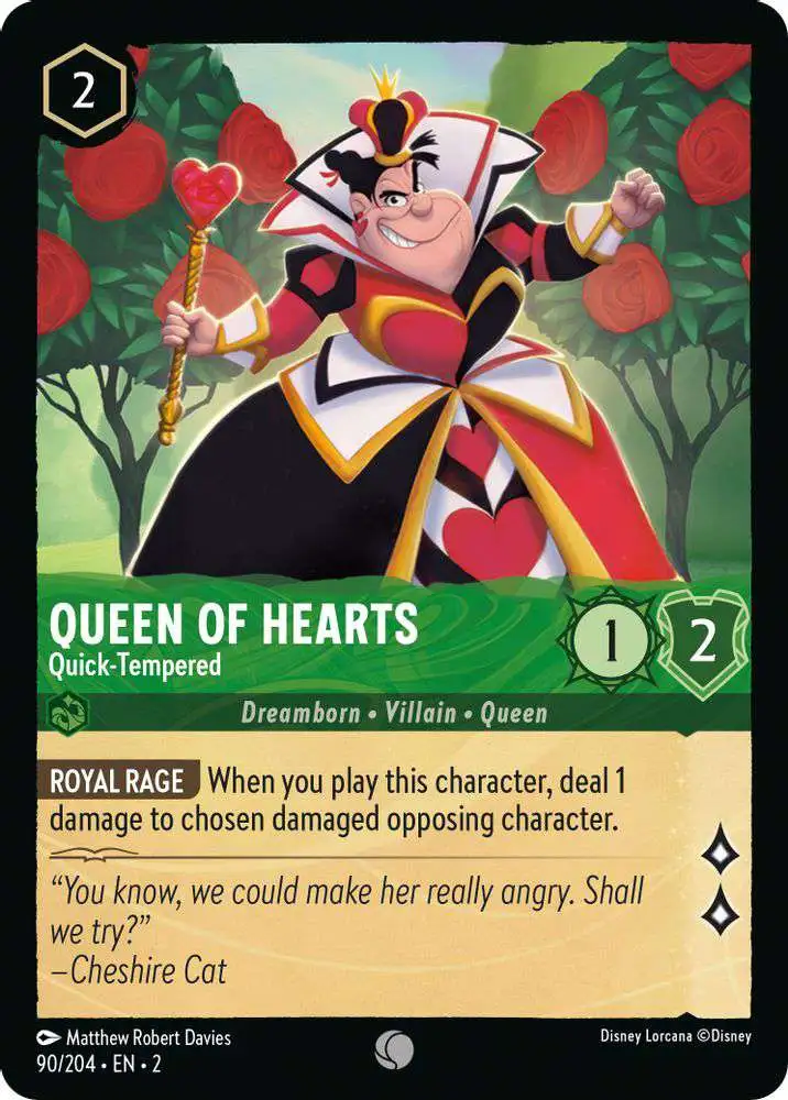 the queen lorcana card Ravensburger Disney TCG Portfolio featuring Wicked and Vain by Matthew Robert Davies | Holds 64 Cards & 8 Oversized Cards | Premium Storage & Stylish Protection Snow White Cost (Ink) The Queen - Regal Monarch