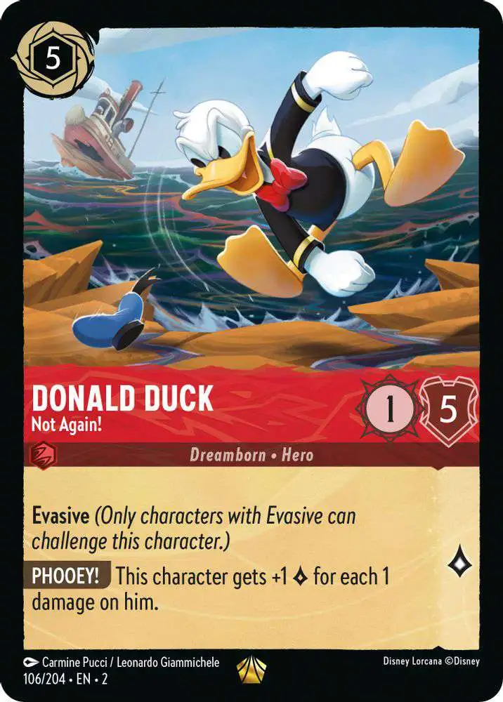 donald duck lorcana cards Disney Lorcana: Azurite Sea Playmat  GuuBuu Hobby Standard Characters Cost (Ink) Donald Duck Lorcana Playmat: Shimmering