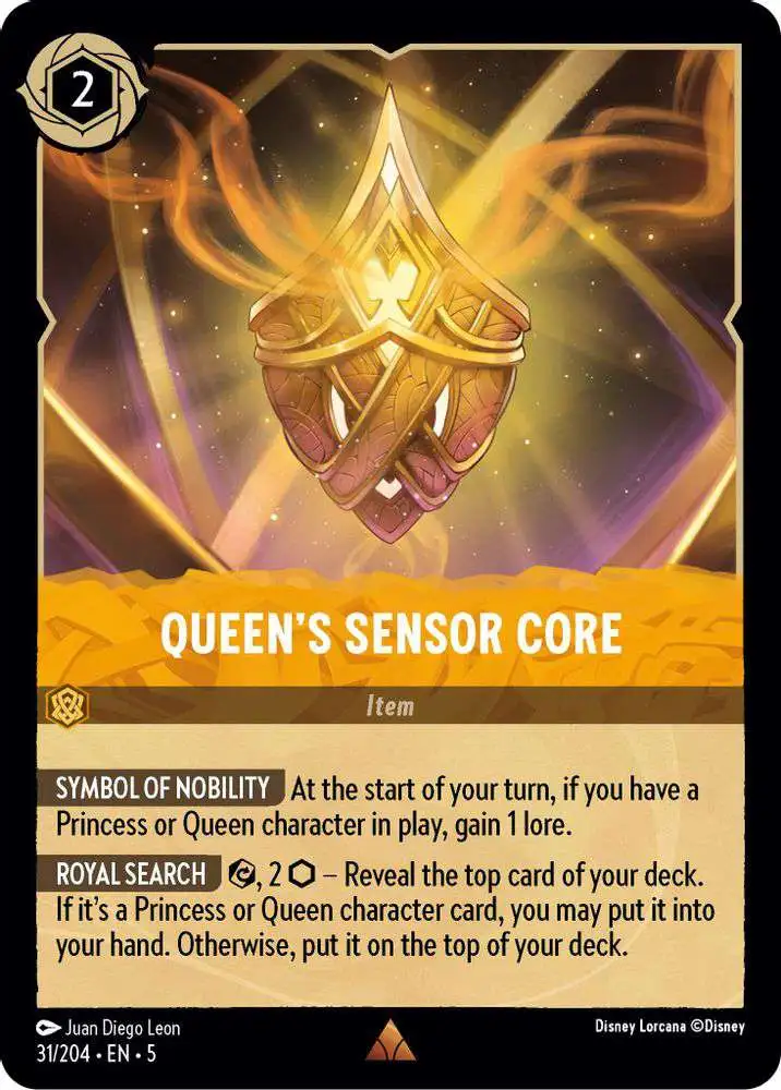 Disney Lorcana Trading Card Game Shimmering Skies Single Card Rare Queens  Sensor Core 31 - ToyWiz