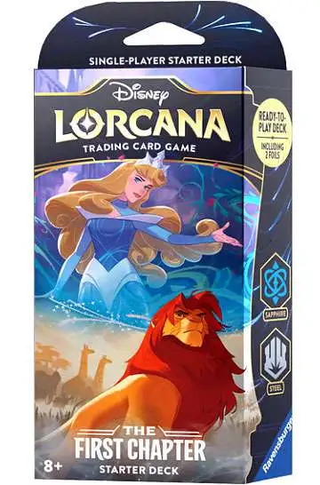 Disney Lorcana Trading Card Game The First Chapter Sapphire & Steel Starter Deck [60 Cards]