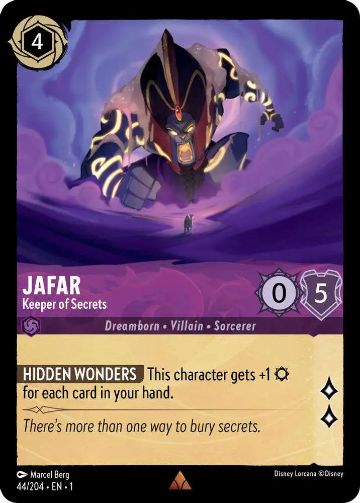 lorcana jafar cards TCG: Reign of Starter Deck (Ruby & Steel) Find Jafar Disney Lorcana Trading Card Game