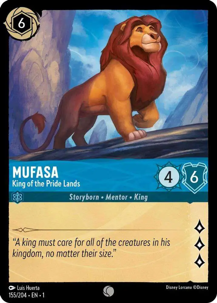 lorcana mufasa card 185/204}Mufasa