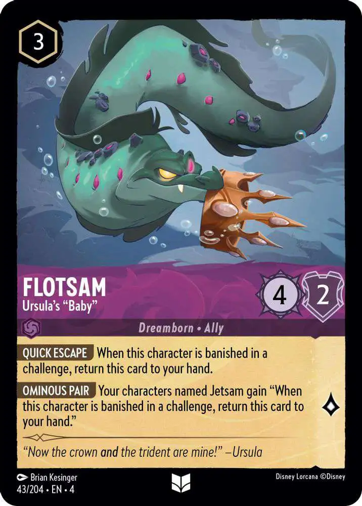 Disney Lorcana Trading Card Game Ursulas Return Single Card Disney Lorcana Trading Card Game Ursulas Return Single Card