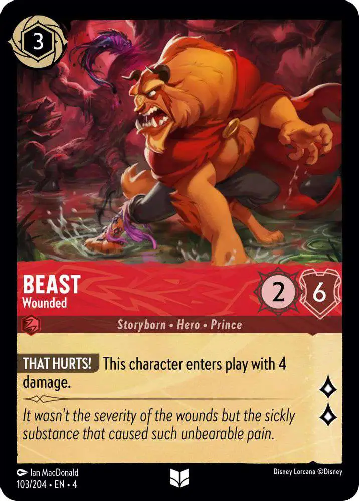 beast lorcana card eBay Auction Item 204756878141 TCG Cards 2023 Disney EN 2-Rise of the Floodborn if theres a card under this character lorcana beast card Lorcana -