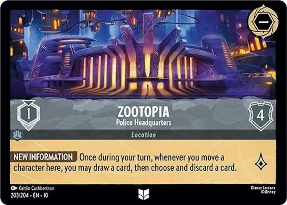 zootopia lorcana cards Zootopia 2 Lorcana card at Cinemark, Cineplex movie theaters
