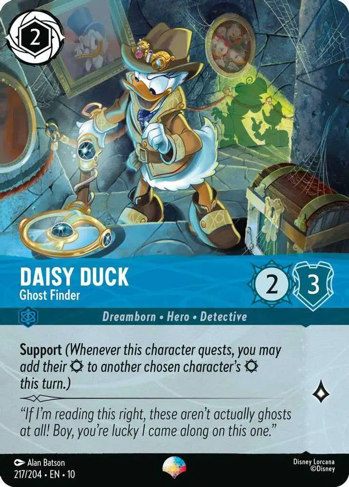 Disney Lorcana Trading Card Game Whispers in the Well Single Card Epic  Daisy Duck - Ghost Finder 217 - ToyWiz