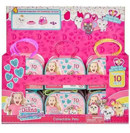 Love, Diana Fashion Fabulous! Series 1 Collectible Pet 3.5-Inch Mystery Box [12 Packs]