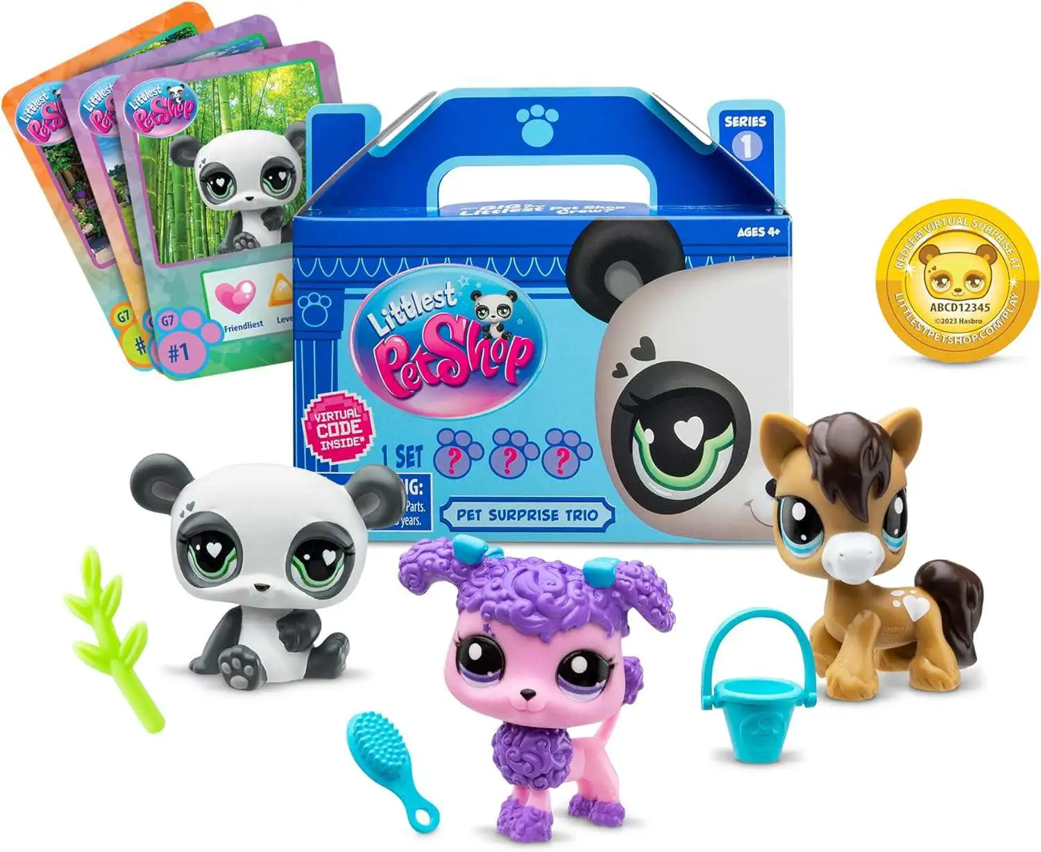 Littlest Pet Shop 2024 Generation 7 Series 1 Pet Surprise Trio Mystery