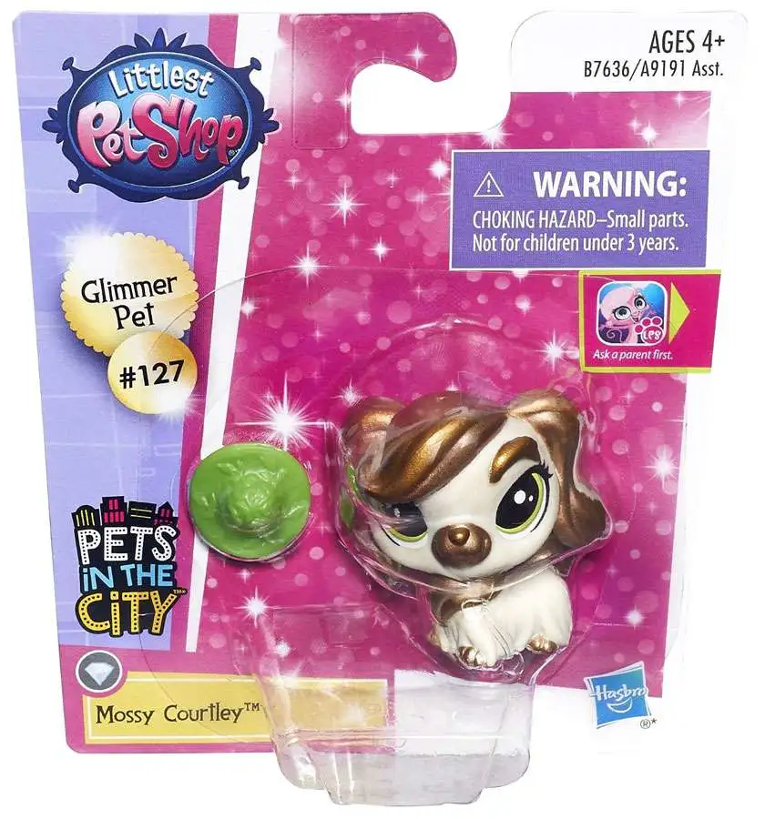 Glimmer Pet Littlest Pet Shop Singles Combo # 27 PETS in the CITY BERRY LIVELY 