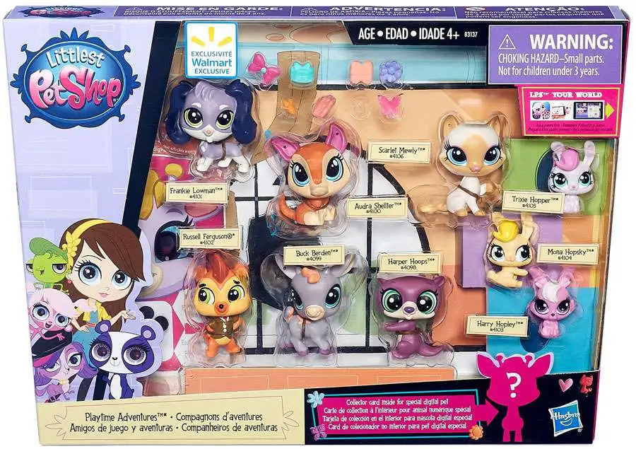 Littlest Pet Shop Playtime Adventures Mini Figure 9-Pack Hasbro Toys -  ToyWiz