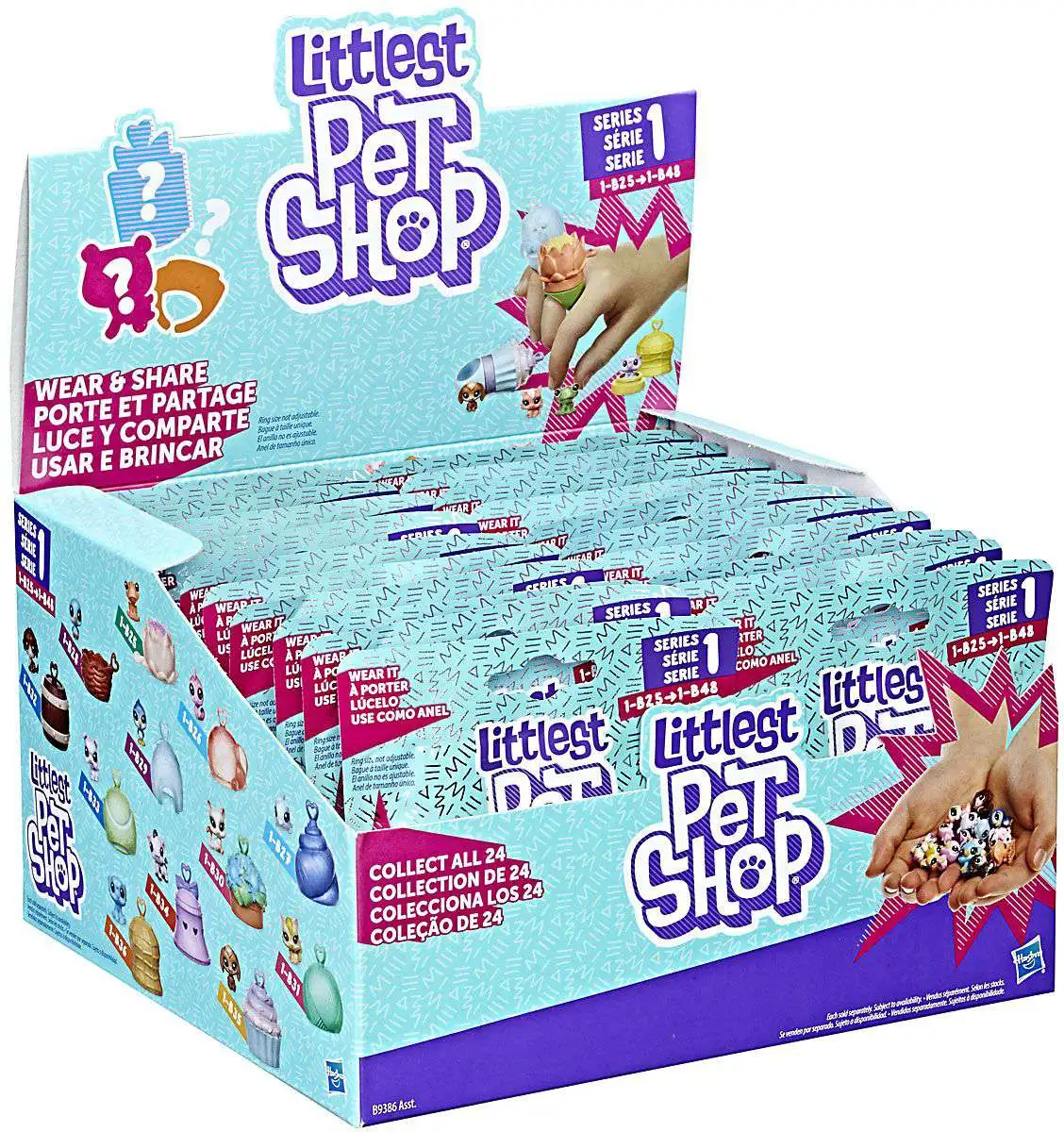 Littlest Pet Shop Wear It Series 1 Mystery Box [24 Packs, 1-B25 thru 1-B48]
