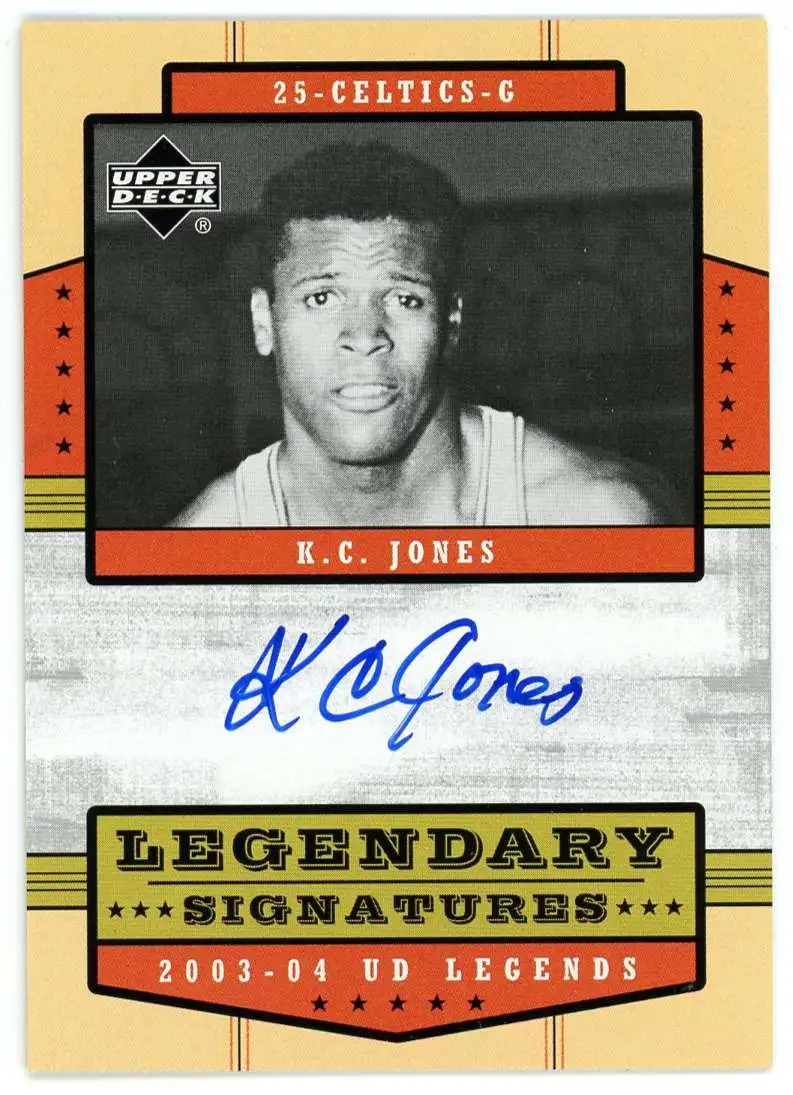 NBA 2003-04 UD Legends Legendary Signatures K.C. Jones LS-KC [Auto]