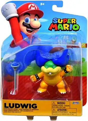 World of Nintendo Super Mario Ludwig Von Koopa Action Figure [with Wand]