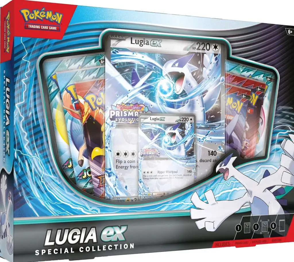 Pokemon Scarlet Violet Lugia ex Special Collection 10 Booster Packs, 2  Promos, Oversize Card More Pokemon USA - ToyWiz