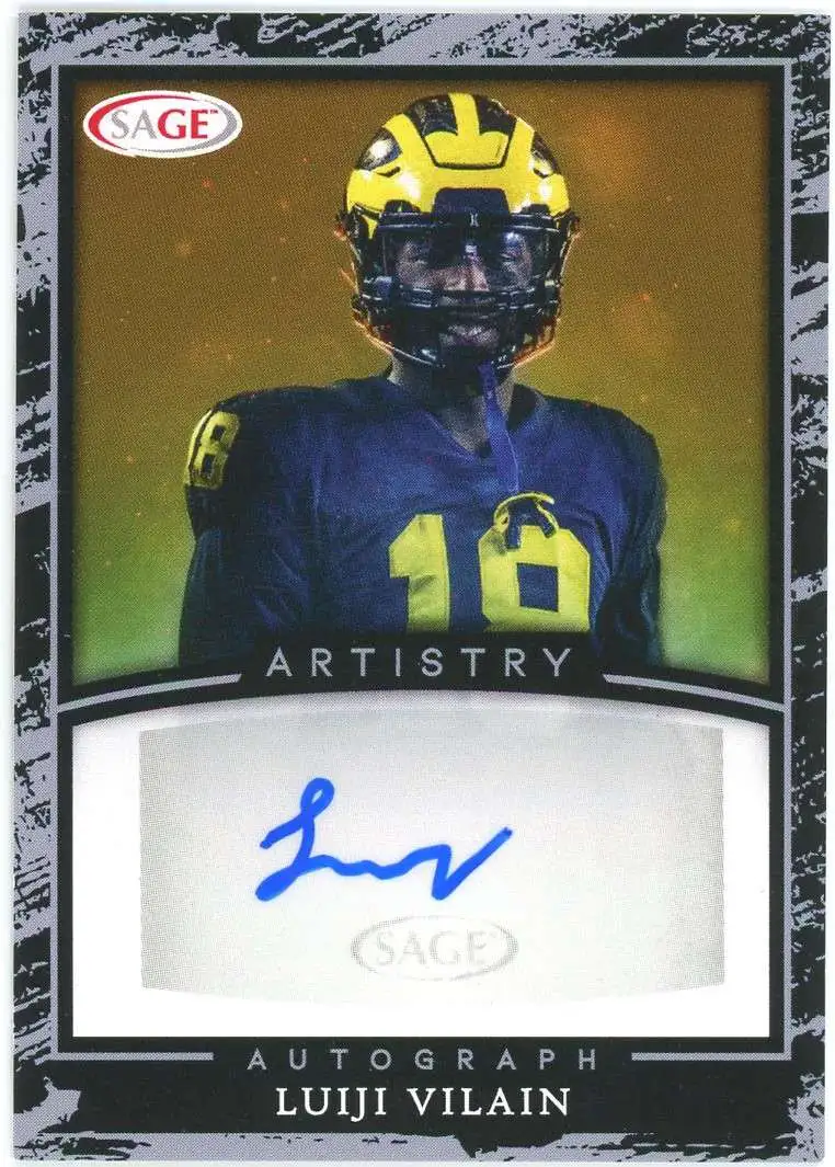 NFL 2022 Artistry Football Luiji Vilain A-LV [Autographed Pre-Rookie]