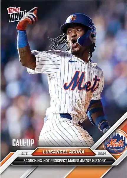 MLB New York Mets 2024 NOW Baseball Single Card Luisangel