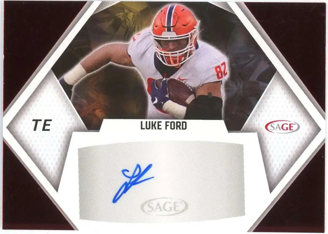 NFL Sage Collectibles 2023 Red Luke Ford A-LF [Autograph]