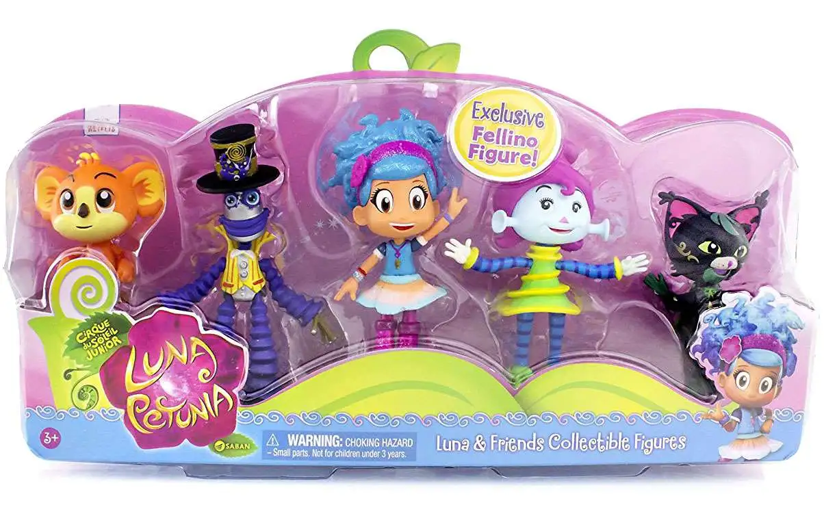 Luna Petunia Luna & Friends Collectible Figure 5-Pack [Bibi Bubbles, Sammy Stretch, Luna Petunia, Fellino & Karoo]