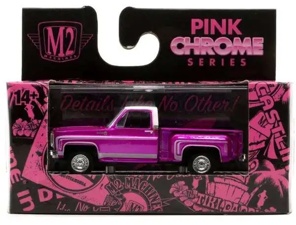 M2 Machines Pink Chrome Series 1976 Chevrolet Silverado