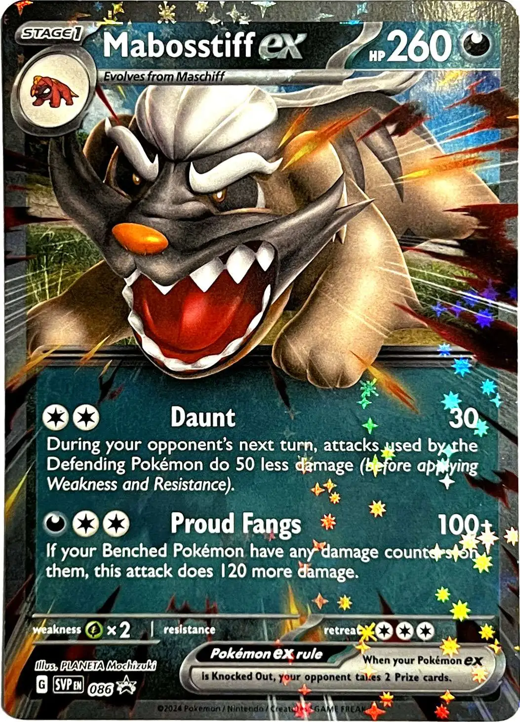 Pokemon Scarlet & Violet Promo Mabosstiff ex SVP086