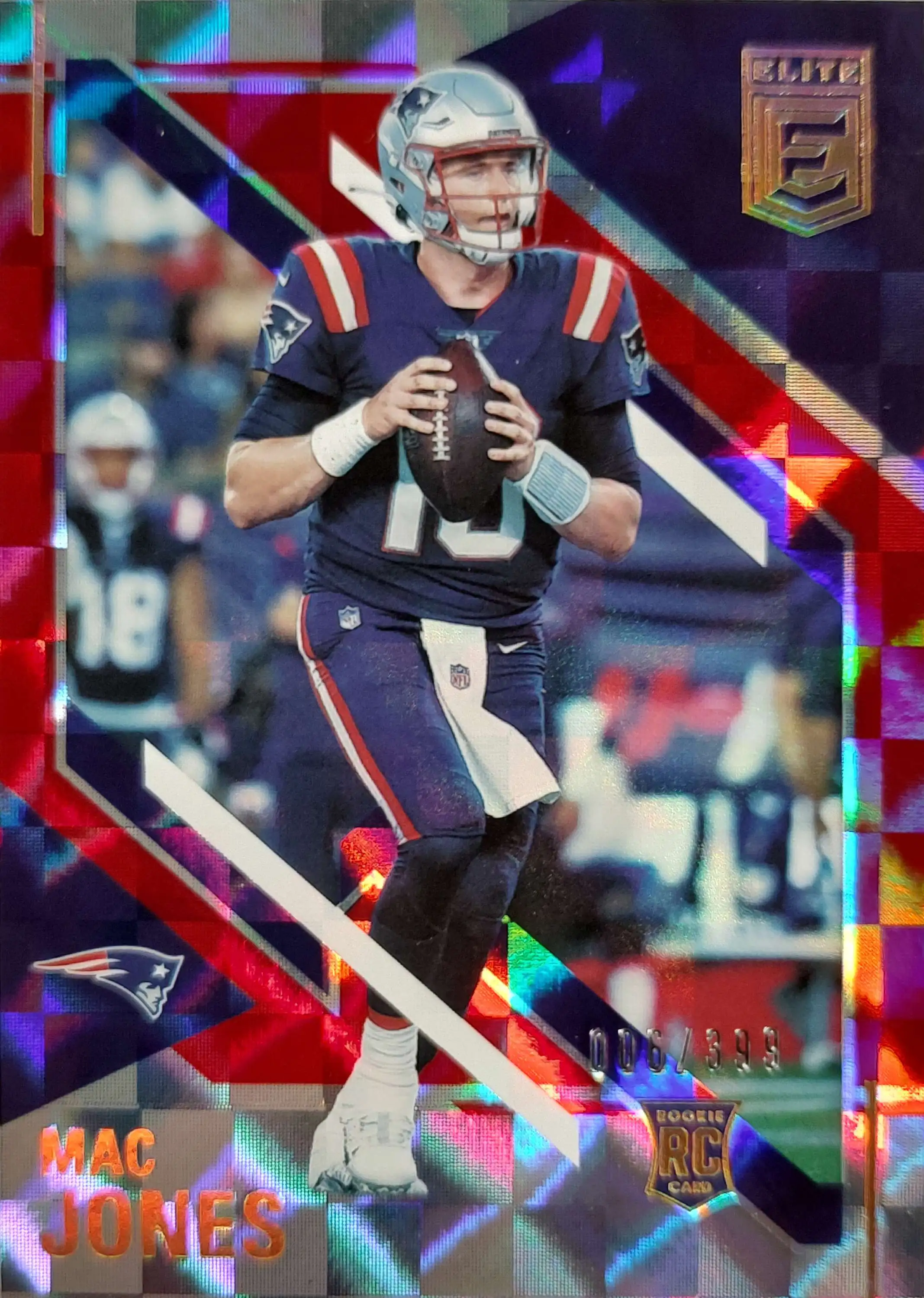 Mac Jones 2021 DONRUSS RATED ROOKIE RC #255 NEW ENGLAND PATRIOTS!