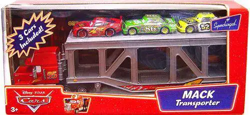 Cars Toys Lightning Mcqueen & Big Mack Transporter 