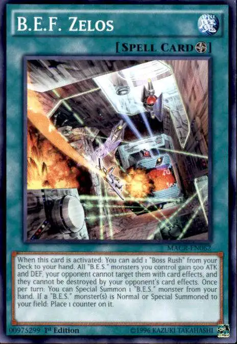 YuGiOh Trading Card Game Maximum Crisis Common B.E.F. Zelos MACR-EN062