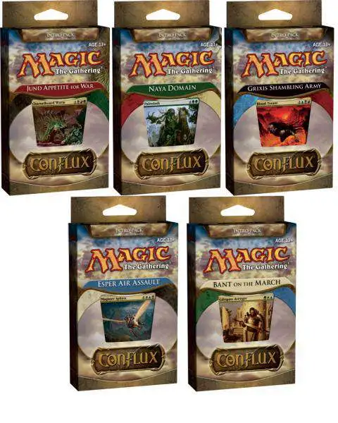 MtG Conflux Set of 5 Intro Packs