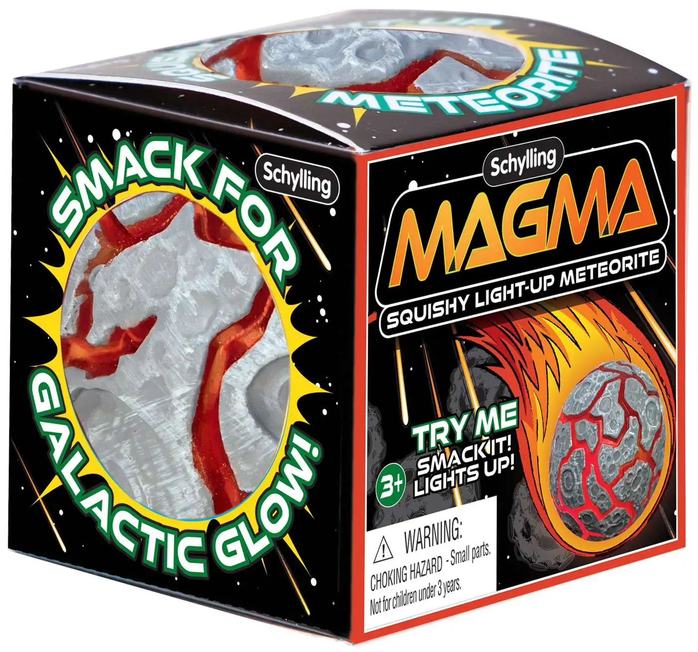 Magma Squishy Light-Up Meteorite Nee Doh GREY 2.5-Inch Small Stress Ball