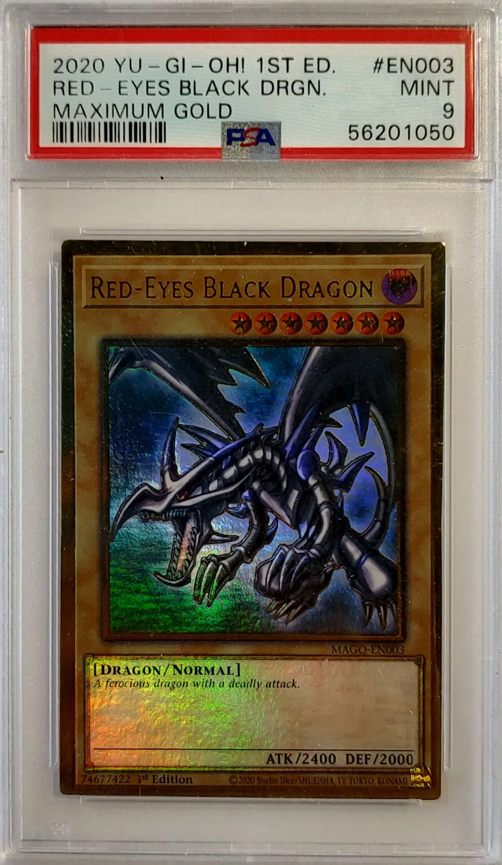 YuGiOh Maximum Gold Single Card Red-Eyes Black Dragon MAGO-EN003 1st ...