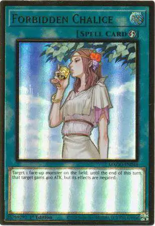 YuGiOh Maximum Gold Premium Gold Rare Forbidden Chalice MAGO-EN048