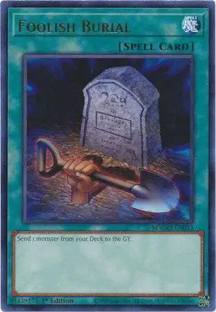 YuGiOh Maximum Gold Rare Foolish Burial MAGO-EN053