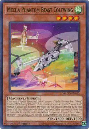 YuGiOh Maximum Gold Rare Mecha Phantom Beast Coltwing MAGO-EN065