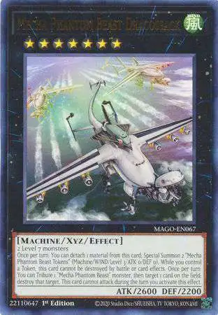 YuGiOh Maximum Gold Rare Mecha Phantom Beast Dracossack MAGO-EN067