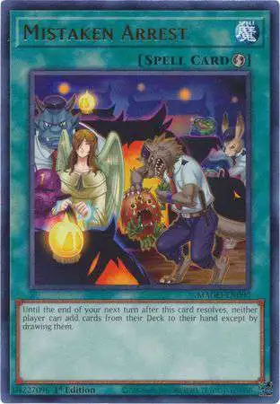 YuGiOh Maximum Gold Rare Mistaken Arrest MAGO-EN080