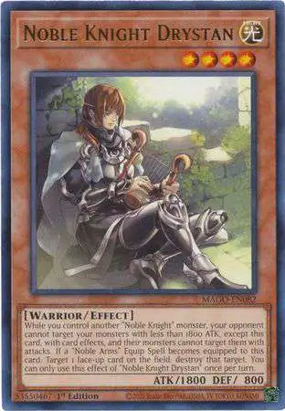 YuGiOh Maximum Gold Rare Noble Knight Drystan MAGO-EN082
