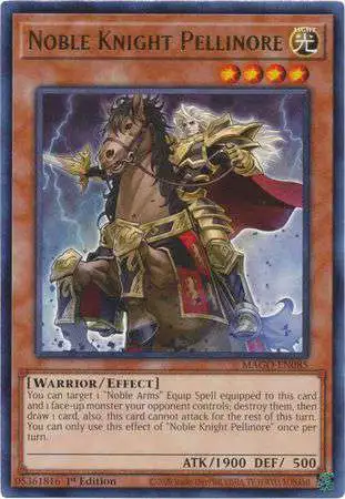 YuGiOh Maximum Gold Rare Noble Knight Pellinore MAGO-EN085