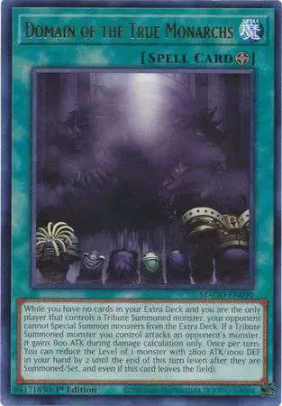 YuGiOh Maximum Gold Rare Domain of the True Monarchs MAGO-EN090