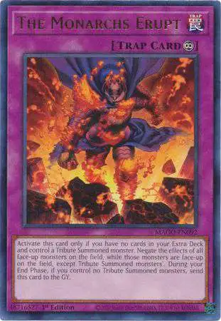 YuGiOh Maximum Gold Rare The Monarchs Erupt MAGO-EN092
